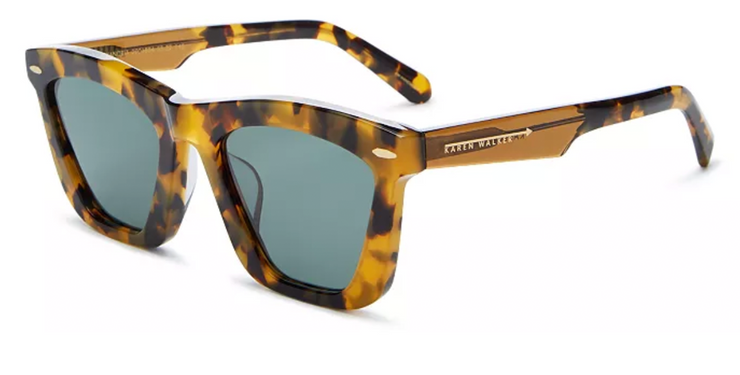 Brand New Authentic Karen Walker Sunglasses DOMINGO Tortoise Silver Frame |  eBay