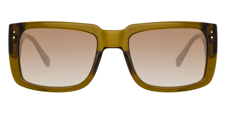 Morrison Gold Oversized Square Sunglasses