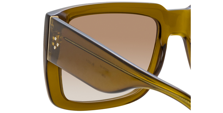 Morrison Gold Oversized Square Sunglasses