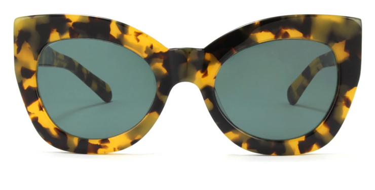 Karen Walker Tropics 1801784 Women's Crazy Tortoise / Smoke Lens Sunglasses  | eBay
