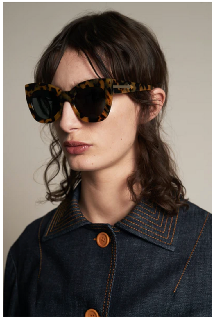Karen walker tortoise shell top sunglasses